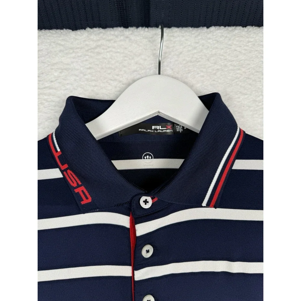 Ralph Lauren RLX Golf Polo Striped - USA 2018 - Men's Medium